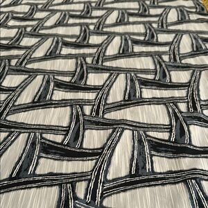 Modern Black and Gray Patterned Fabric